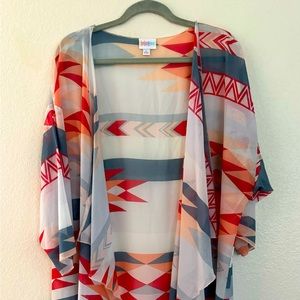 LuLaRoe kimono. Great condition. Semi see through.